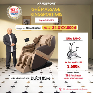CHỈ GIAO MIỀN BẮC | Ghế massage toàn thân Kingsport G85 con lăn di động 3D, con lăn bắp chân chuyên biệt