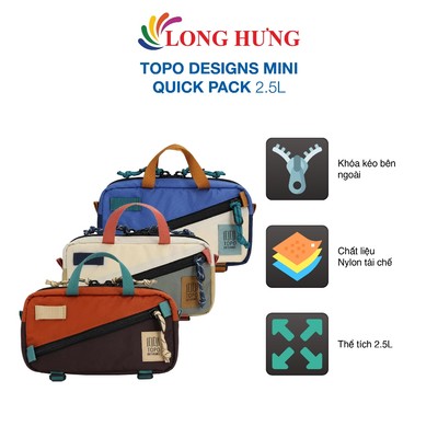 Túi đeo chéo Topo Designs Mini Quick Pack 2.5L - Hàng chính hãng