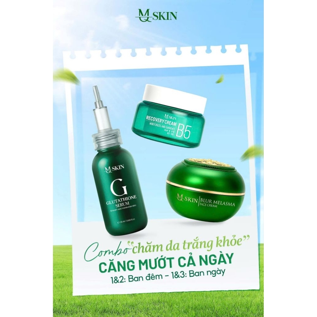 Bộ Dưỡng Trắng Chuyên Sâu Sau Bong Da MQSkin