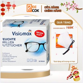 Giấy lau kính Visiomax hộp 52 tờ giúp làm sạch và bảo vệ kính