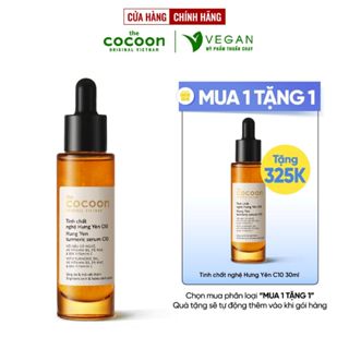 Tinh chất nghệ Hưng Yên 10% Vitamin C cocoon 30ml (turmeric serum) thuần chay
