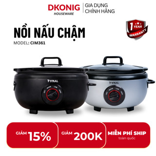 Nồi nấu chậm Fynal Fn-SC401 dung tích 3.5L công suất 200W nấu cháo, kho cá, hầm chậm