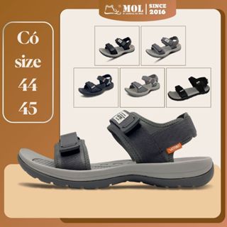 Giày sandal nam Vento 2 quai ngang SD7939G màu xám có big size 44 45 | Vento  Leon SD7939