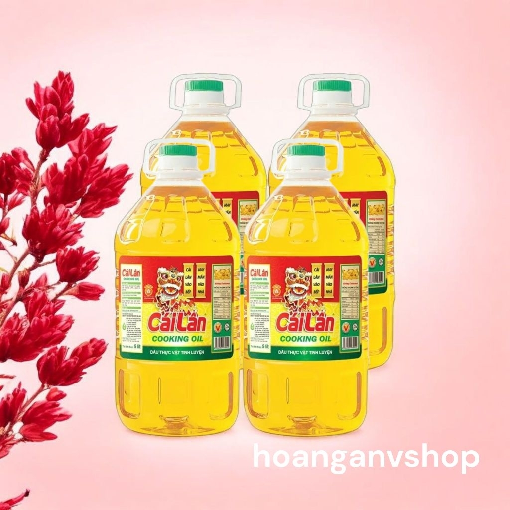 Dầu ăn Cái Lân 5l - Combo 4 chai