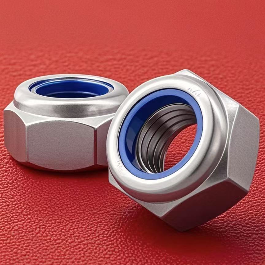 Đai ốc khoá nylon inox 304 tán keo inox tán khoá inox DIN985
