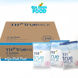   DATE 6 2026  Thùng 48 bịch sữa TH TRUE MILK nguyên chất không đường 220ml bịch 