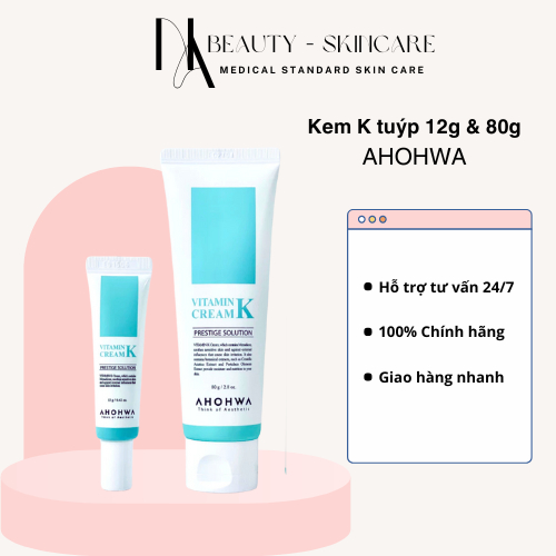Kem Dưỡng Phục Hồi Ahohaw Vitamin K Cream Ahohwa Haisspa Kem K Ahohaw (12g & 80g)