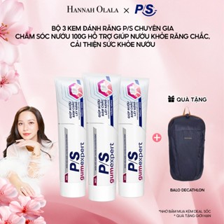 [HANNAH OLALA] Bộ 3 Kem đánh răng P/S GumExpert 100g giúp nướu khỏe, răng trắng sáng & ngăn ngừa các vấn đề răng miệng