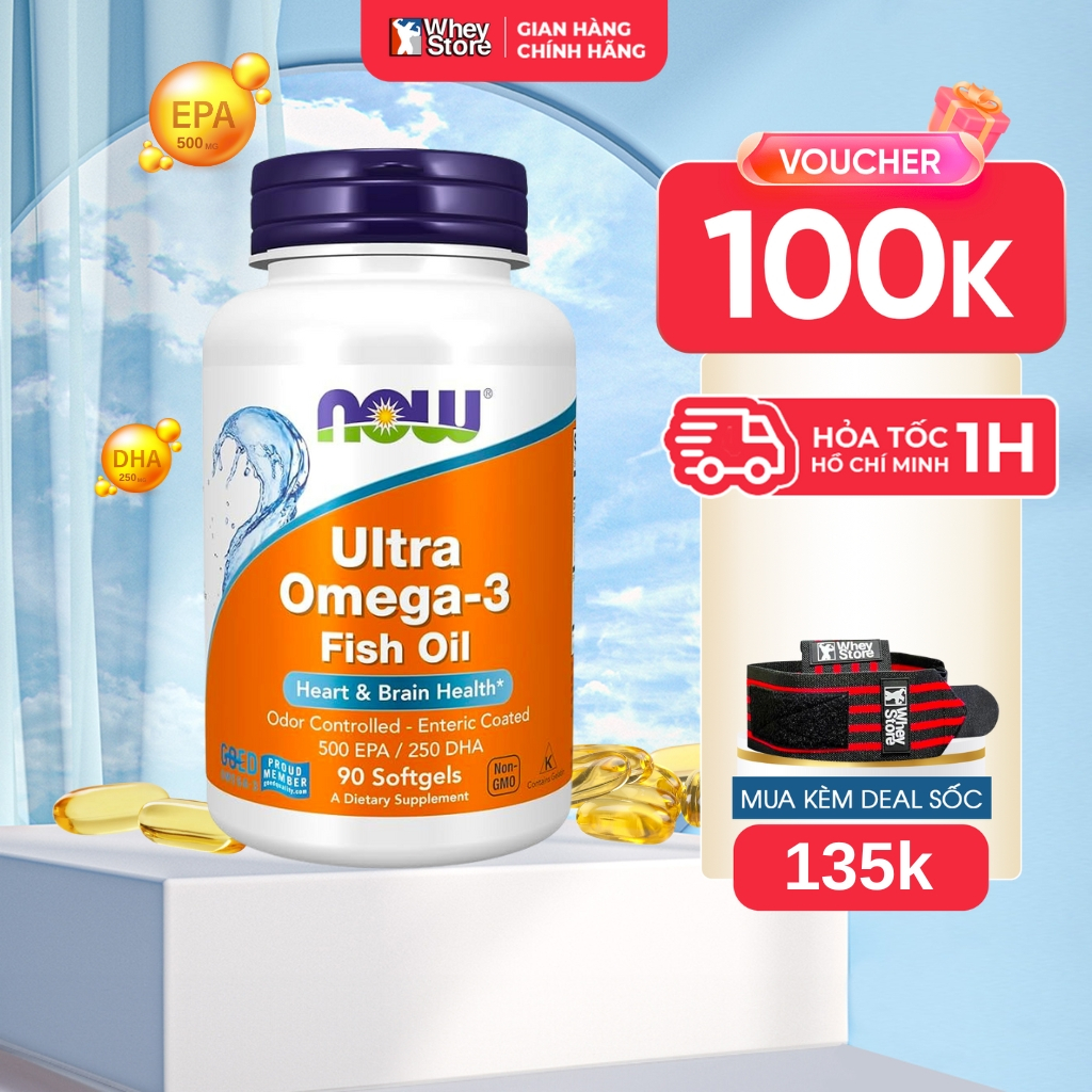 Dầu Cá Now Ultra Omega 3 90 Viên Chính Hãng