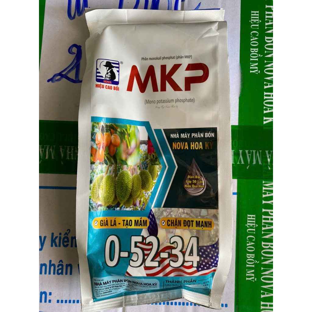 Phân bón MKP 0-52-34 - Nova Hoa Kỳ - Gìa lá - tạo mầm - chặn đọt mạnh