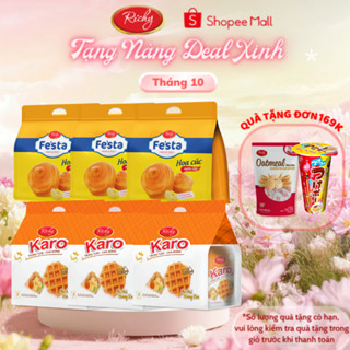 [Quà Tặng Đơn 169k] Combo 6 Túi Bánh Tươi RICHY: Karo Phô Mai & Bánh Mì Hoa Cúc