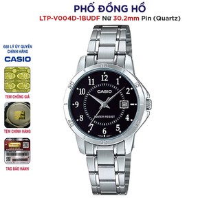 Đồng hồ nữ dây kim loại casio chính hãng anh khuê ltp-v004d-1budf