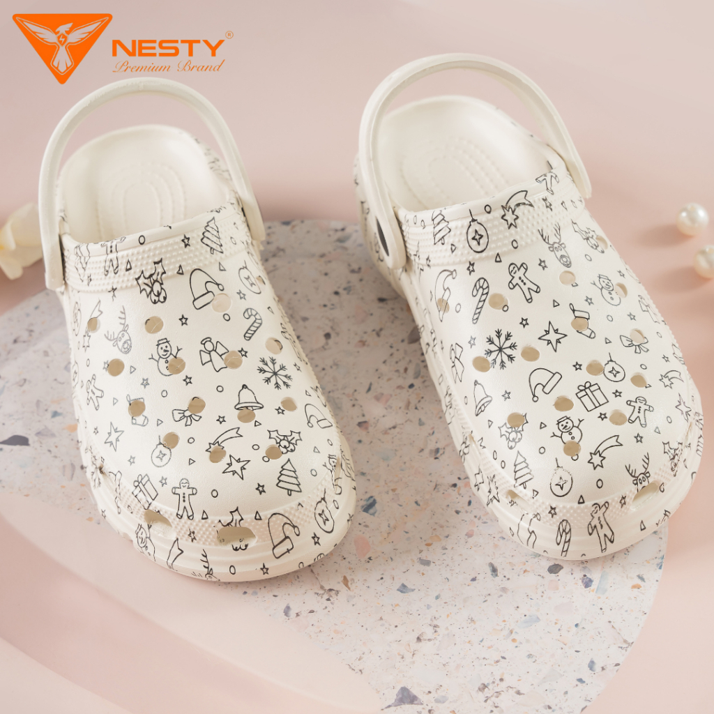 <HỎA TỐC> Dép Sục Nam Nữ NESTY CHÍNH HÃNG Họa Tiết Giáng Sinh NOEL Mã NE01-3 (TẶNG STICKER)