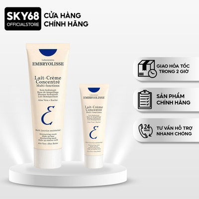 Kem Dưỡng Ẩm, Sáng Bóng, Siêu Phục Hồi Da Embryolisse Lait Creme Concentre (2ml/30ml/75ml)