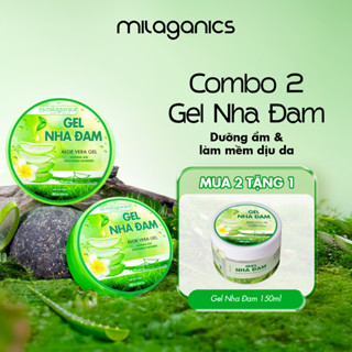  Combo 2 hũ gel nha đam MILAGANICS dưỡng ẩm body gel nha đam cấp ẩm hỗ trợ làm mềm da 300ml 