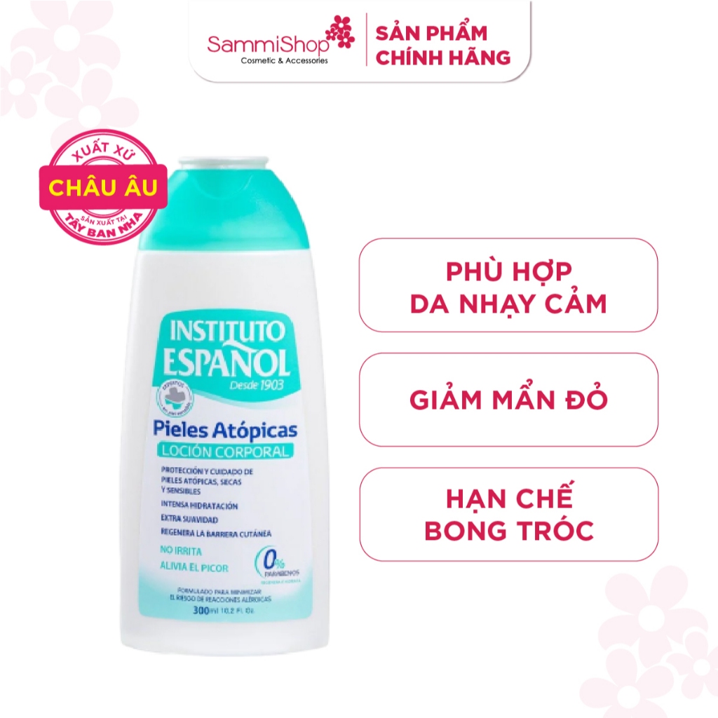 Sữa dưỡng thể Instituto Espanol Tây Ban Nha hỗ trợ dưỡng ẩm và làm dịu da Pieles Atopicas Locion Cor