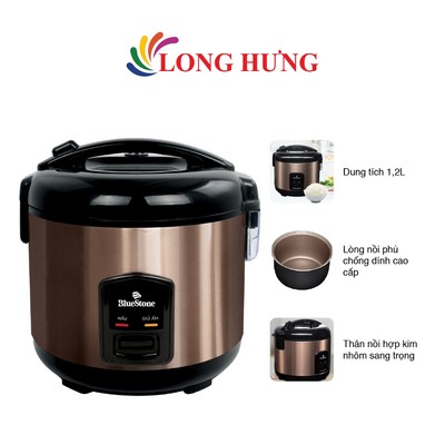 Nồi cơm điện nắp gài Bluestone 1.2 lít RCB-5512 - Hàng chính hãng
