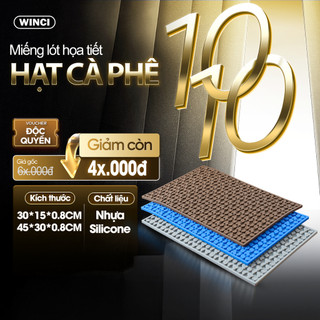  Thảm lót cao su quầy bar thảm pha chế thảm chống trượt lót họa tiết hạt cà phê Winci. 