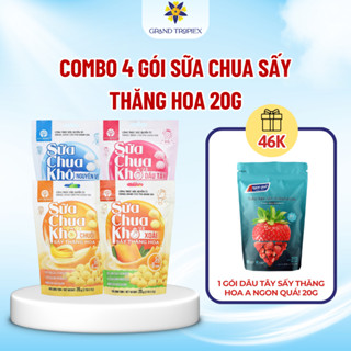 COMBO 4 Sữa Chua Khô MycoSpring 20g, Sữa Chua Sấy Khô, Sữa Chua Sấy Thăng Hoa, Hỗ Trợ Tiêu Hóa - Kèm quà tặng