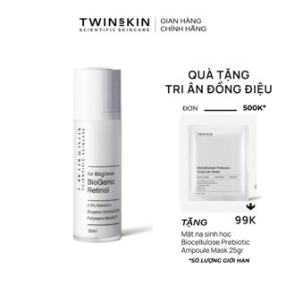 Biogenic Retinol Twins Skin 0.5% For Beginner – Kem Dưỡng Da, Ngừa Lão Hóa, Giảm Mụn Full Size 30ml