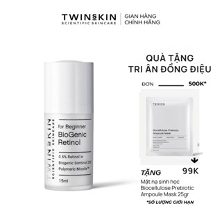 Biogenic Retinol Twins Skin 0.5% For Beginner – Kem Dưỡng Da, Ngừa Lão Hóa, Giảm Mụn Travel Size 15ml