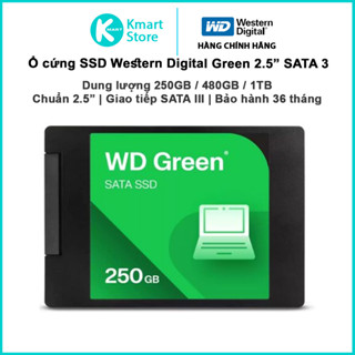Ổ cứng SSD Western Digital Green 2.5" SATA 3 250G / 480G / 1TB | Hàng Chính Hãng | Bảo hành 3 năm