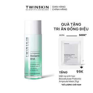 Biogenic BHA For Professional – Toner Thanh Tẩy Tế Bào Chết, Giảm Mụn, Thông Thoáng Lỗ Chân Lông Twins Skin 100ml