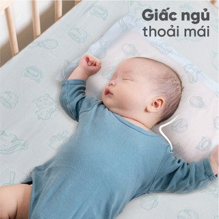 Gối nằm cao su em bé Oval Liên Á Em ái, mềm mại-Nhiều kích thước