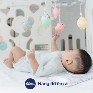 Gối nằm cao su em bé Oval Liên Á Em ái, mềm mại-Nhiều kích thước