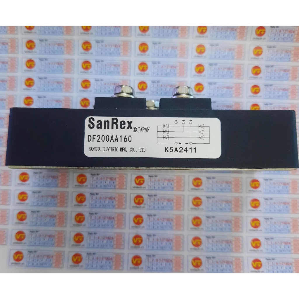 Diode DF200AA160 cầu chỉnh lưu Sanrex - DFA200AA160 Diode Cầu 3 Pha