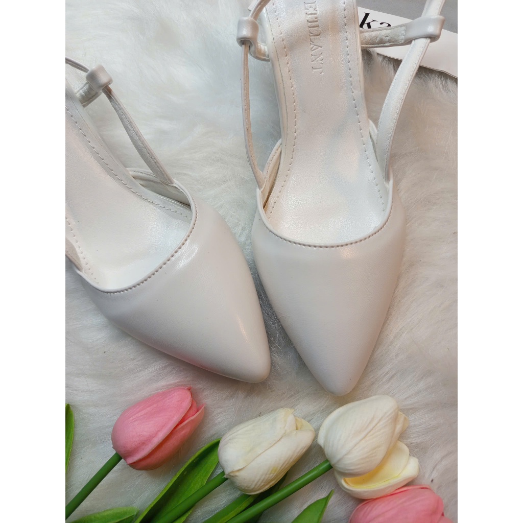 Giày cao gót sandal mũi sục hở gót da cao cấp 7f | BigBuy360 - bigbuy360.vn