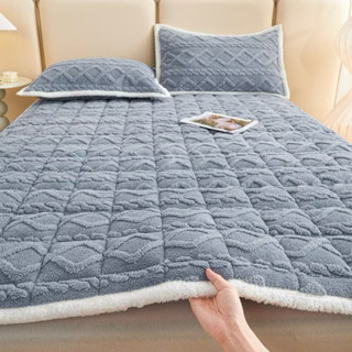  Thảm nỉ nhung sữa bo decor lót giường lông cừu trải sàn 3 lớp cực ấm đủ kích thước 