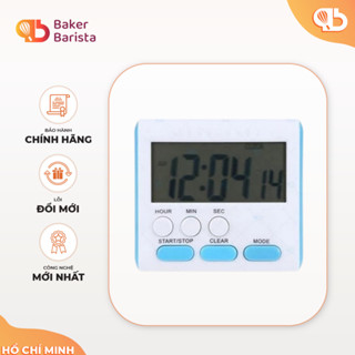 Đồng Hồ Bấm Giờ Điện Tử Mini Đếm Ngược Xuôi Thời Gian Màn Hình LCD Cho Quán Cà Phê, Tiệm Bánh, Quán Bar
