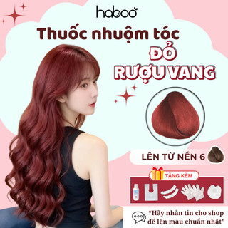  Thuốc nhuộm tóc đỏ thuốc nhuộm tóc màu đỏ Rượu Vang Đỏ Dâu Đỏ Mặt Trời Đỏ Trầm Ánh Nâu Đỏ Trầm tại nhà - HABOOtrend 