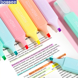  Bút Highlight 6 Màu Pastel Mực Ra Đều Đậm Đánh Dấu Ghi Chú Nội Dung Bút Dạ Quang An Toàn Cho Trẻ Nhỏ 