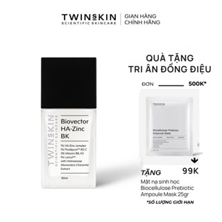 BIOVECTOR HA-ZINC BK - Tinh chất cân bằng ẩm tối ưu, giảm bóng dầu, hỗ trợ giảm khuẩn, giảm nấm Twins Skin 20ml và 50ml