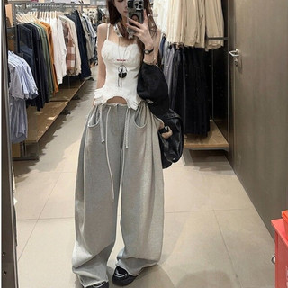 Quần Nỉ Nam Nữ Ống Rộng Thiết Kế 6 Túi Phong Cách Âu,Quần Ống Rộng