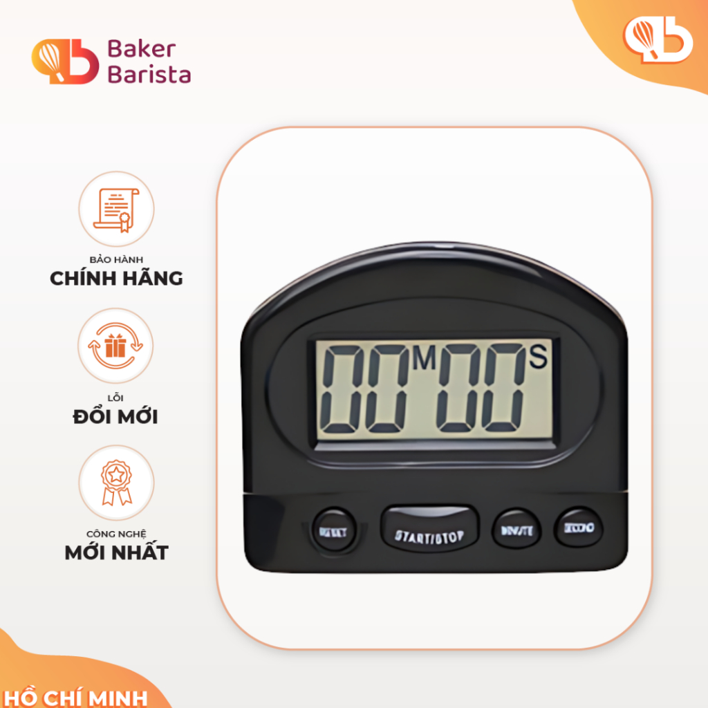 Đồng Hồ Đếm Ngược Mini Hẹn Giờ Nấu Ăn, Bấm Giờ Tiện Dụng