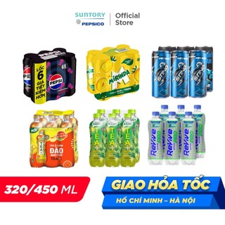   SALE 15.12  Lốc 6 Nước giải khát đủ loại  Trà Nước Tăng Lực Nước ngọt Có Ga Nước Điện Giải  