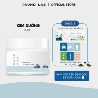 Kem Dưỡng Round Lab 1025 Dokdo Cream 80ml dưỡng ẩm, mềm da