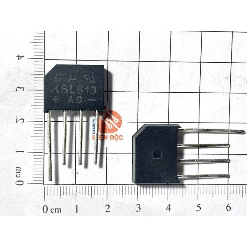 Combo 5 chiếc Diode cầu KBL610 6A 1000V