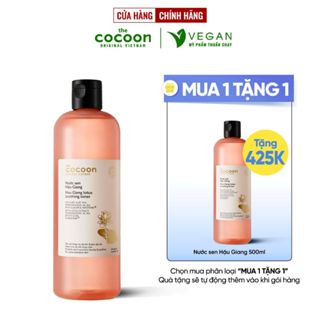 Toner nước cân bằng da Sen Hậu Giang Cocoon 500ml thuần chay