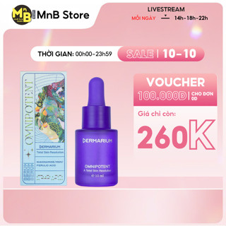 Tinh Chất Giảm Thâm Giảm Đỏ Phục Hồi Da Chống Lão Hóa - Tinh Chất Dermarium Omnipotent Serum B3 30ml 10ml
