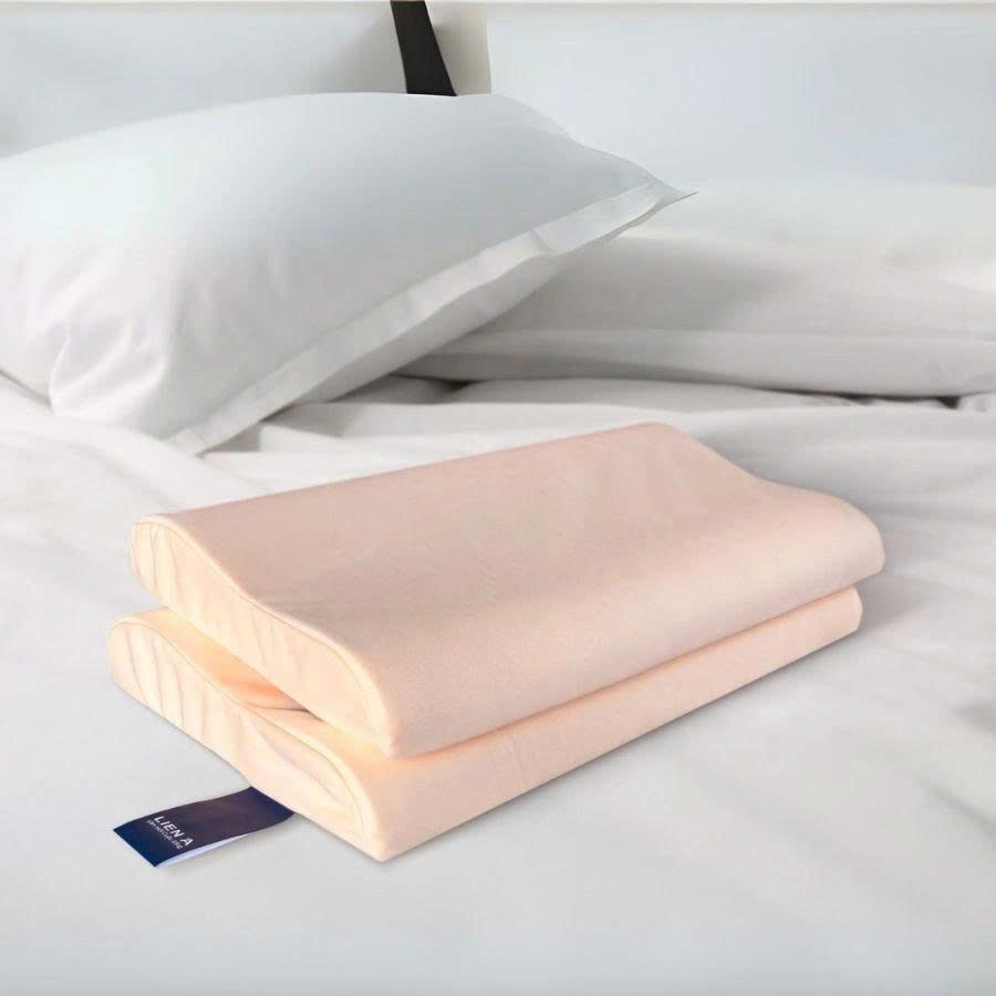 Gối nằm cao su thiên nhiên em bé Contour Liên Á 22x40x5cm