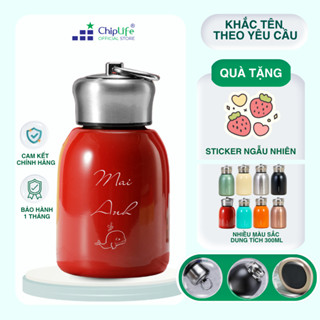  Bình giữ nhiệt cute khắc tên ChipLife B300 dung tích 300ml - nhiều màu sắc 