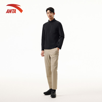 ANTA Nam Training Áo khoác thể thao dệt kim Knitted Track Top 1525C7707