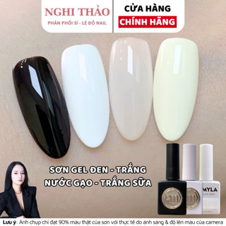 Sơn gel đen trắng nước gạo RAMYLA Nghi Thảo Nails