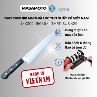Dao thái, lọc thịt cá đa năng Masamoto Chef MK202 18 cm hàng chính hãng bảo hành 6 tháng