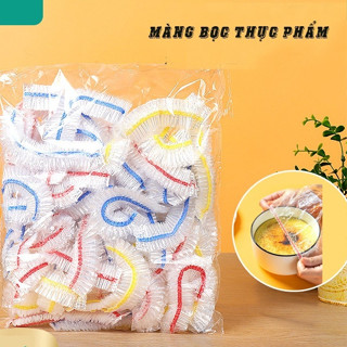 Set 100/300 Cái Màng Bọc Thực Phẩm LOẠI PRO VIỀN MÀU size 30cm Có Bo Chun 3 Màu Đa Dụng, Dai Bền, Tái Sử Dụng