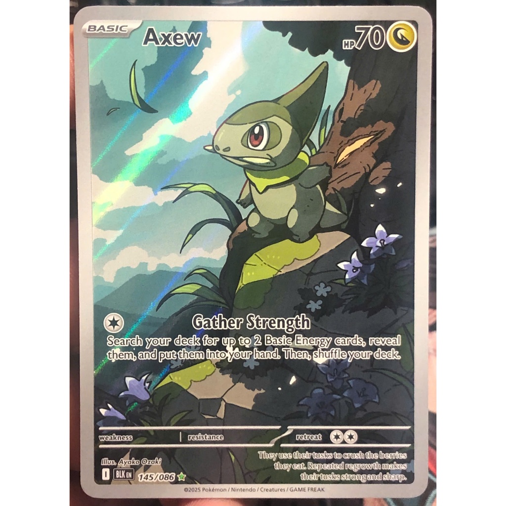 [KW2 Pokemon] [EN] Thẻ Axew - 145/086 - Illustration Rare